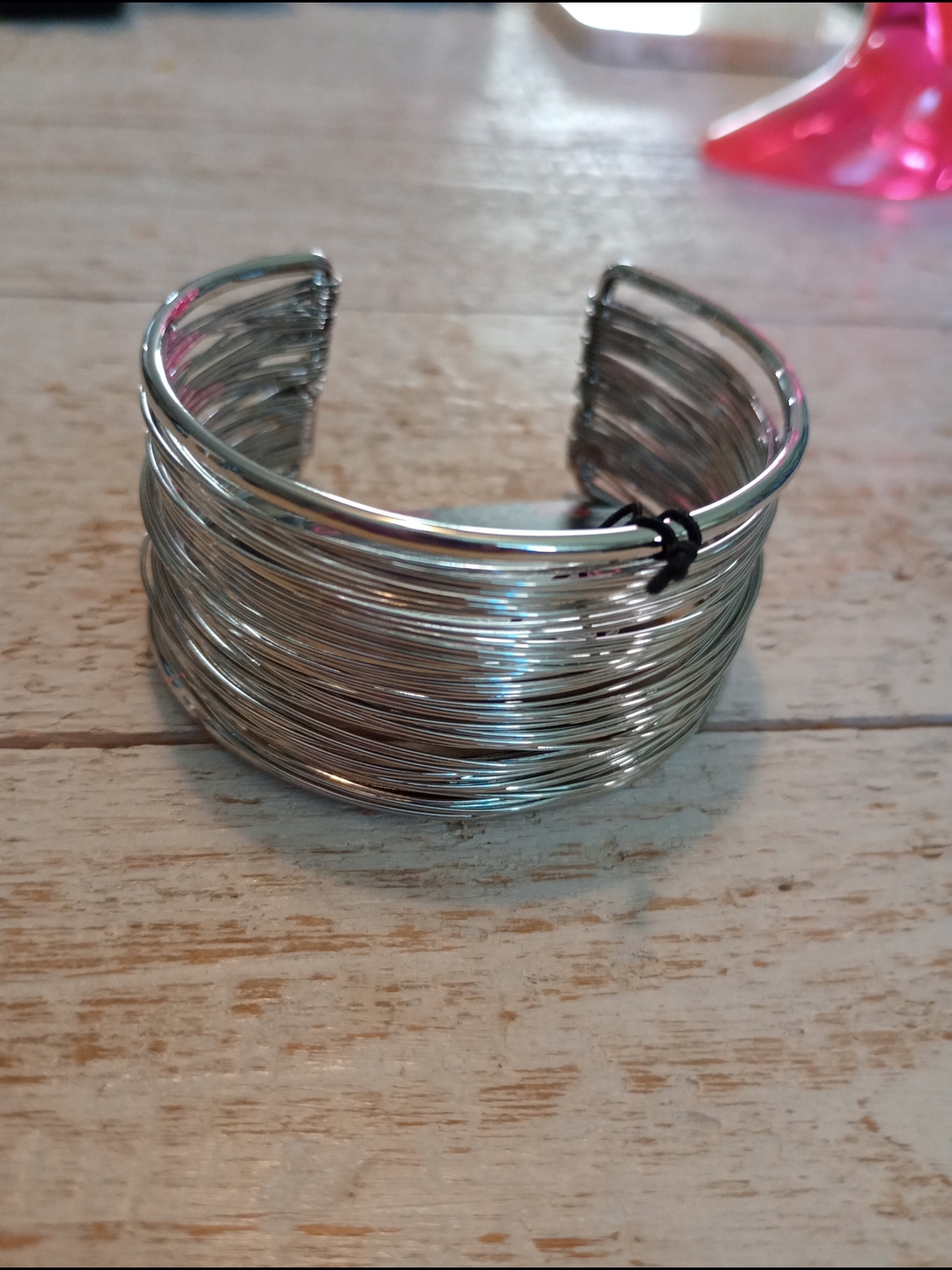 paparazzi Silver Multi-Wire Open Cuff Bracelet